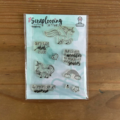 Carimbo Unicornios - Scraplooving - comprar online