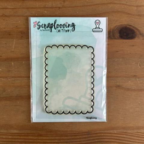 Carimbo Moldura Instax Scalloped - Scraplooving - comprar online