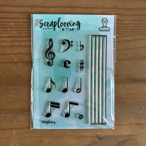 Carimbo Partitura - Scraplooving - comprar online