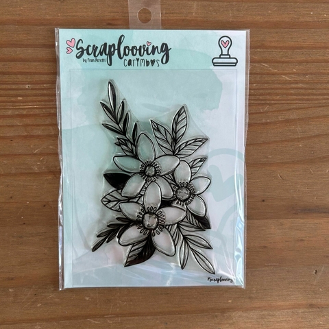 Carimbo Floral 05 - Scraplooving - C368 - comprar online