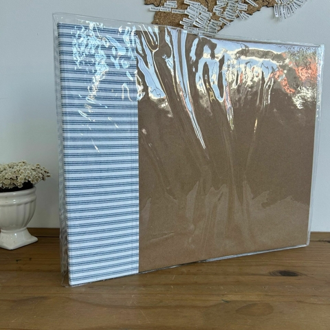 Álbum 30x30 - Listrado Azul Claro - comprar online