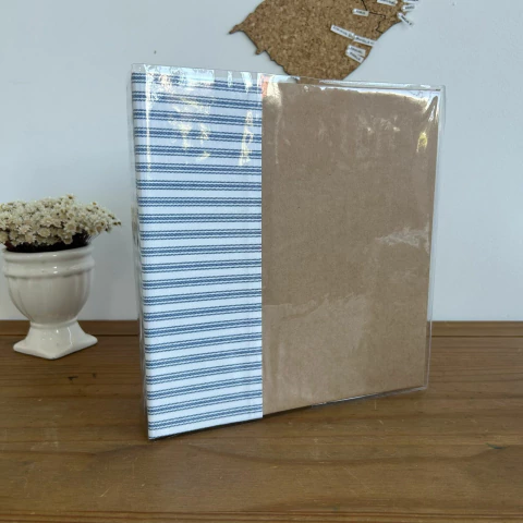 Álbum tamanho snap - listrado azul claro - comprar online