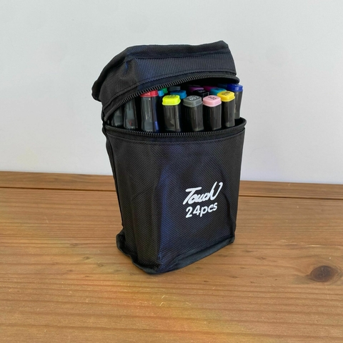 Kit com 24 canetas para colorir - Ponta dupla - Touch art - comprar online