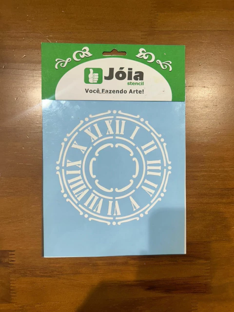 Stencil relógio números romanos - jóia - comprar online