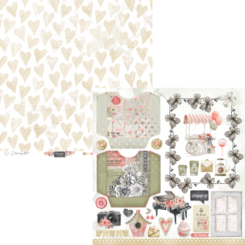 Folha para Scrapbook - Coleção For You - Carina Sartor - YOU07