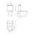 COMBO SANITARIOS FERRUM MILENA INODORO LARGO+DEPOSITO+BIDET 3AG - GAP HAUS - Tienda online de porcelanatos, sanitarios y griferías.