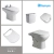 COMBO SANITARIOS BARI | BIDET 3 AG + DEPOSITO + INODORO CORTO + TAPAS