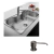 COMBO BACHA DE COCINA JOHNSON LUXOR SI85 A + DOSIFICADOR - comprar online