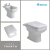 Combo Sanitarios FERRUM Trento | Inodoro corto+ tapa + Bidet 3ag