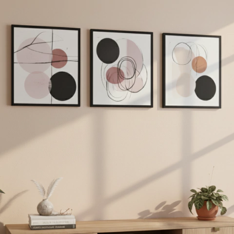 Combo x3 Cuadros Vertical 30cm x 20cm Pintos Home - comprar online