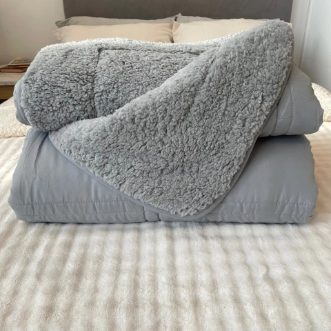 Edredón 2 1/2 Bitono Con Corderito - comprar online