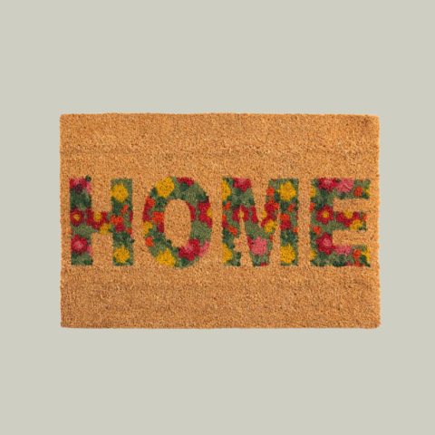 Alfombra - De Fibra De Coco Estampada