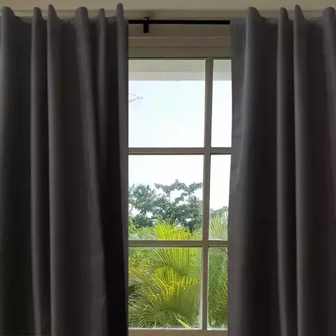 Juego De Cortinas Black Out Textil 140cm x 130cm | Bloquea 100% la luz solar