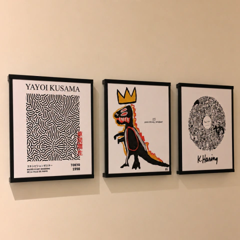 Set x3 Arte Contemporáneo Japandi