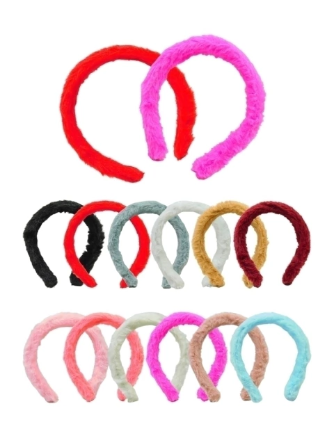 Vincha Forrada de Peluche Terciopelo