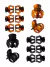 Broche Mediano  de Palstico Pack x 12 Unidades
