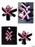 Pinza moñito corazon diamante x2