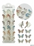 Broche Plateado Piedras colores X12