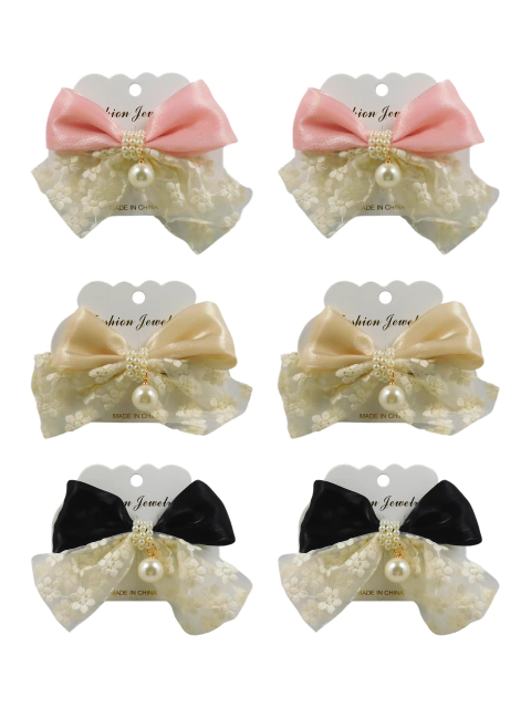 Hebilla Moño Con perla X6