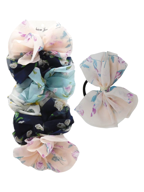 Colita Flores con perlas x6