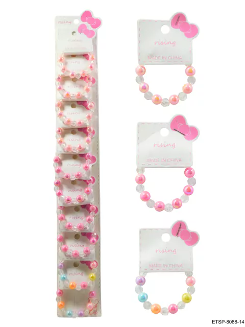 Set x10 Pulseras Infantiles colores Varios