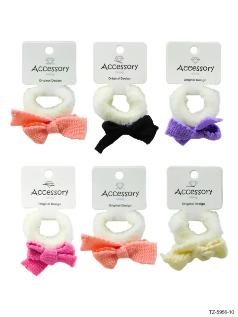 Colita felpudo con moño x12