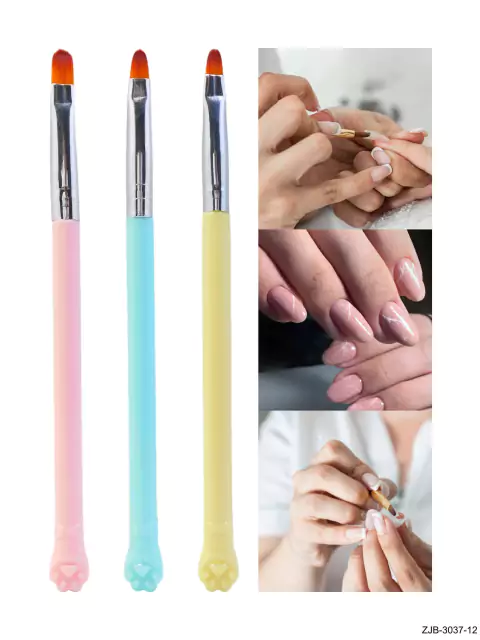 Set x3 Pinceles uñas acrílicas Patitas