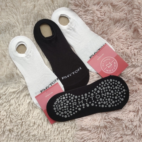 MEDIAS INVISIBLES ANTIDESLIZANTES MUJER RHYTON PACK X6