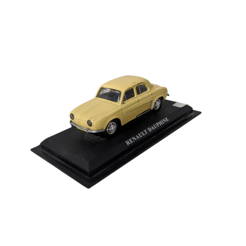Miniatura renault dauphine amarelo escala 1:43