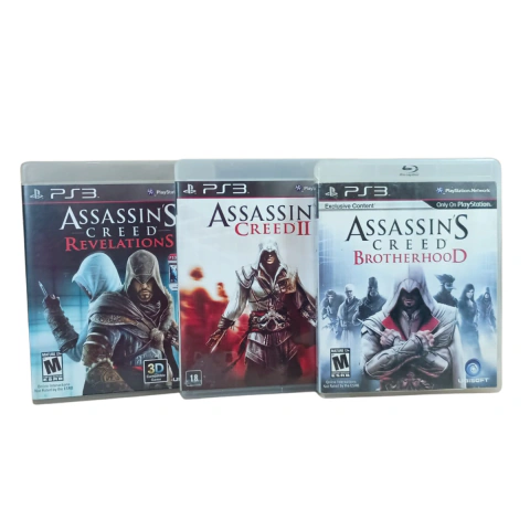 Trilogia Ezio Assassin's Creed PS3 Completa 3 Discos