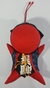 Boneco Sarubobo vermelho com Guizo