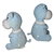 boneco Pelúcia Hipopótamo Azul Br machines 25cm na internet