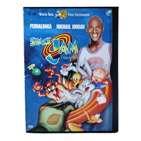 dvd space jam o jogo do seculo - case papel