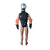 boneco action man street roller hasbro incompleto - comprar online