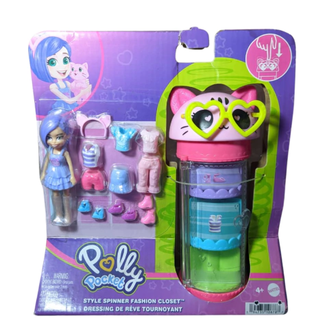 Polly Pocket Style Spinner Fashion Closet Mattel Gatinho