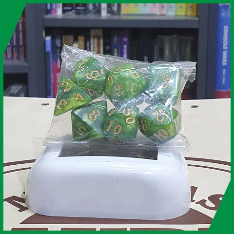 Set de dados x 7 - Nature Verde y Amarillo