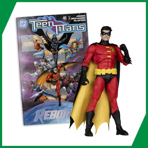 DC Direct - Robin - Figure with Comic Book [Inglés] - McFarlane
