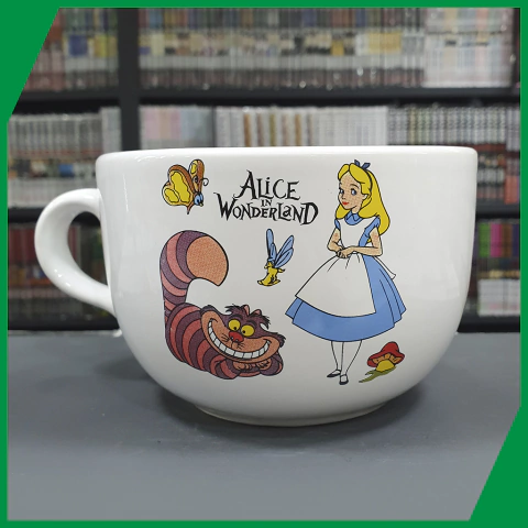 TAZÓN Alicia y Cheshire Alicia en el País de las Maravillas
