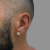 PAR DE BRINCO BANHADO A OURO 18K COM ZIRCÔNIA-8mm - comprar online