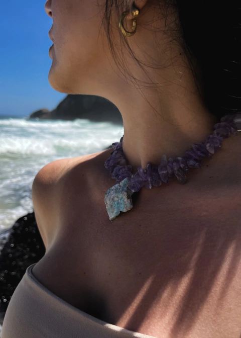 Colar Oásis • Amazonita - comprar online