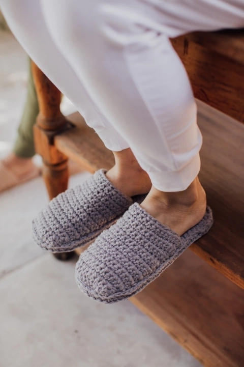 Slippers Tejidas [Gris]