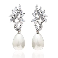 brinco noiva pérolas