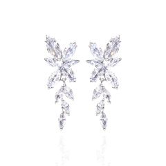 Brinco de noiva em zircônia - loja online