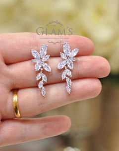 Imagem do Brinco de noiva em zircônia