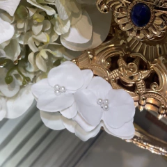 Grinalda Orquídea de Noiva Par - Glams Acessórios para Noivas