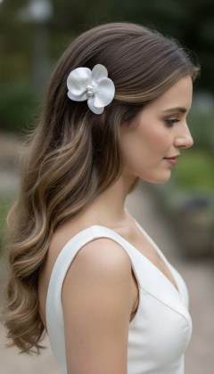 Grampo de Orquídea Perolada - loja online