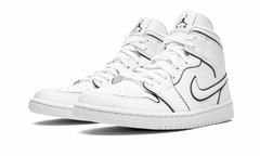 Jordan 1 Mid Iridescent Reflective White