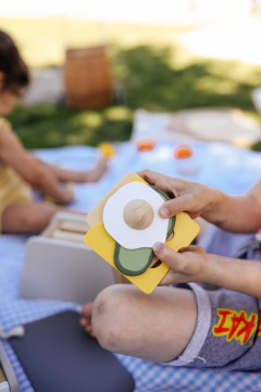 Imagen de Tostadora de madera con accesorios mini chef