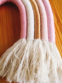 Arcoiris de hilo XL, Rosa y Dorado - comprar online