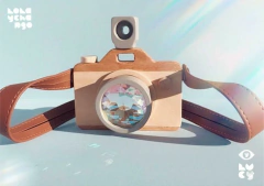 Lucy tradicional. Cámara con caleidoscopio en internet